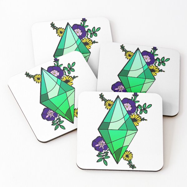 Item preview, Stained Glass Plumbob with Flowers Sims Inspired designed and sold by FANG BANG.