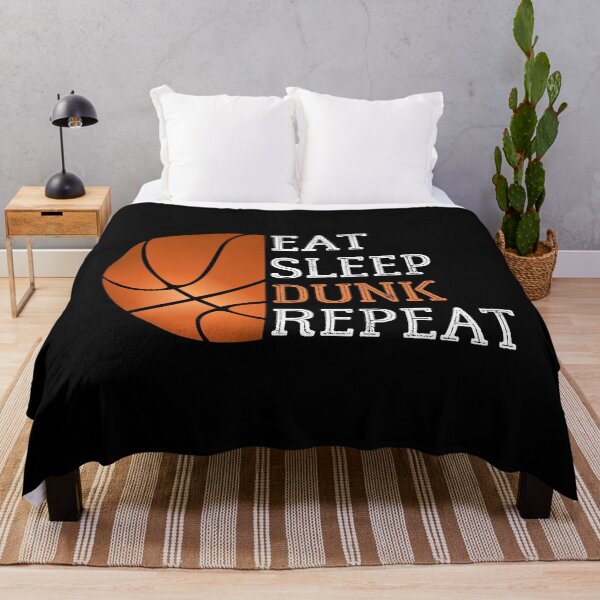 Item preview, Eat Sleep Dunk Repeat, Eat Sleep Basketball Repeat, Basketball player Print designed and sold by Auntieck.
