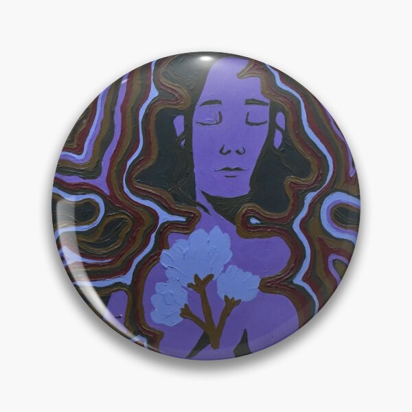 Item preview, Mushroom Girl with Flowers designed and sold by PaintInTheNight.