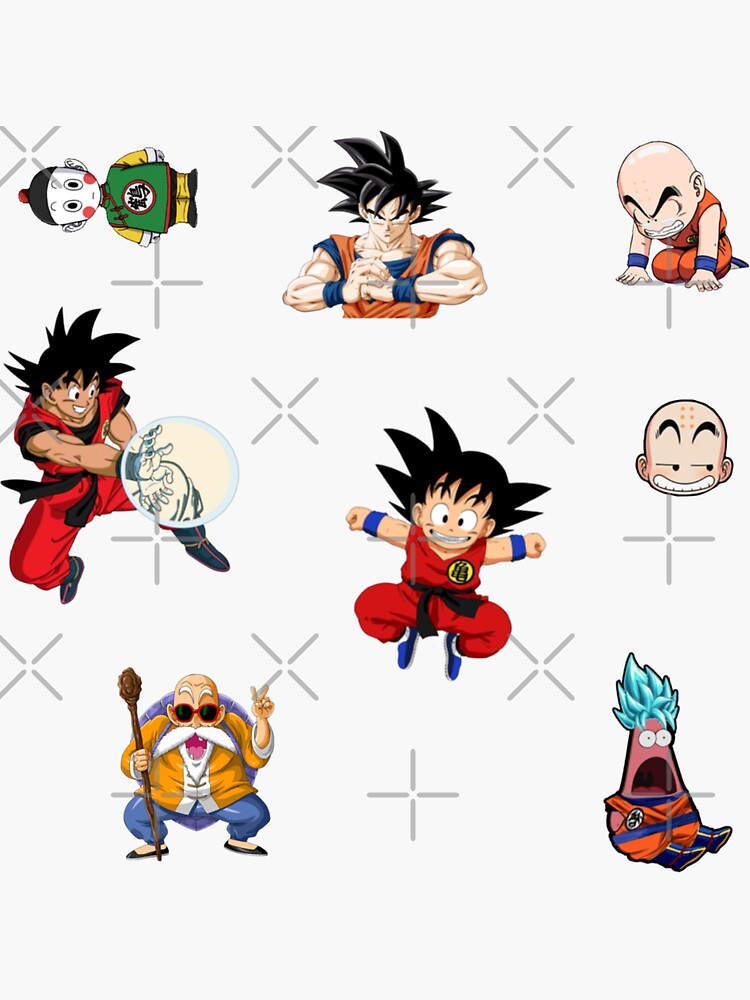 Dragon ball characters Sticker for Sale by VibinPoodle