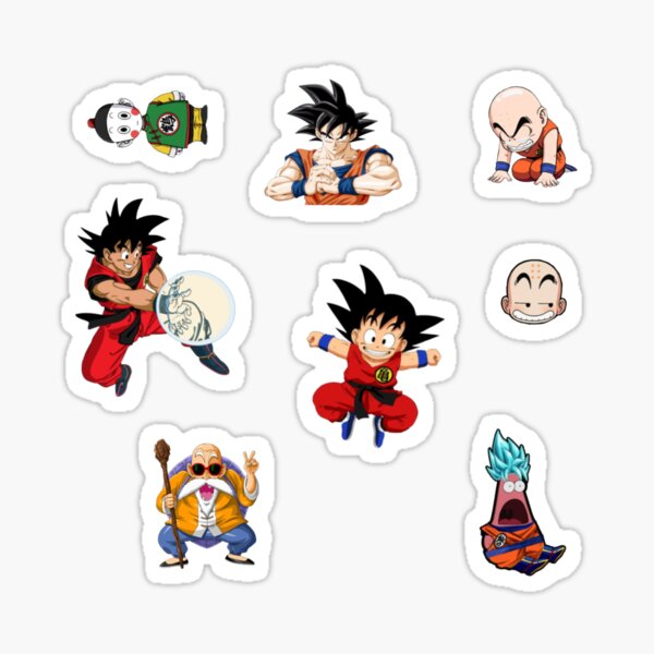 Dragon ball characters Sticker for Sale by VibinPoodle