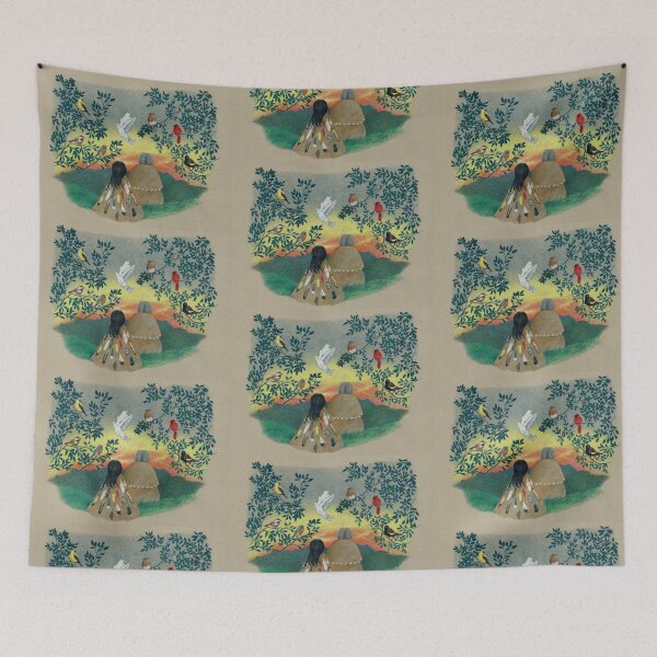 Item preview, Little Sparrow Talking to Kokom designed and sold by OjibWriter.