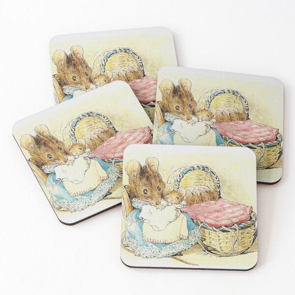 Item preview, Beatrix Potter Mommy and Baby Mouse The Tale of Two Bad Mice Illustration  designed and sold by Pinkmagenta.