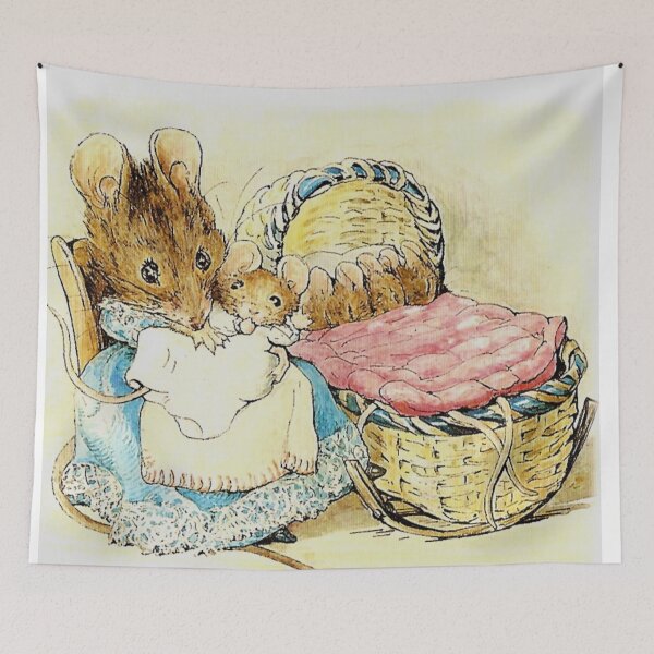 Item preview, Beatrix Potter Mommy and Baby Mouse The Tale of Two Bad Mice Illustration  designed and sold by Pinkmagenta.