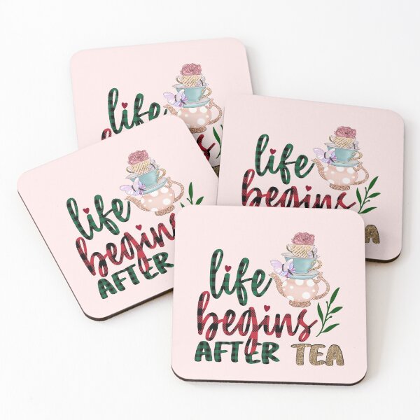 Item preview, Life Begins After Tea  designed and sold by PositiveStudio.