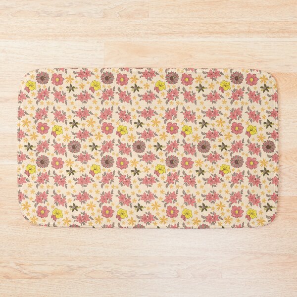 Item preview, yellow, pink and orange flowers pattern designed and sold by sama-stylish.