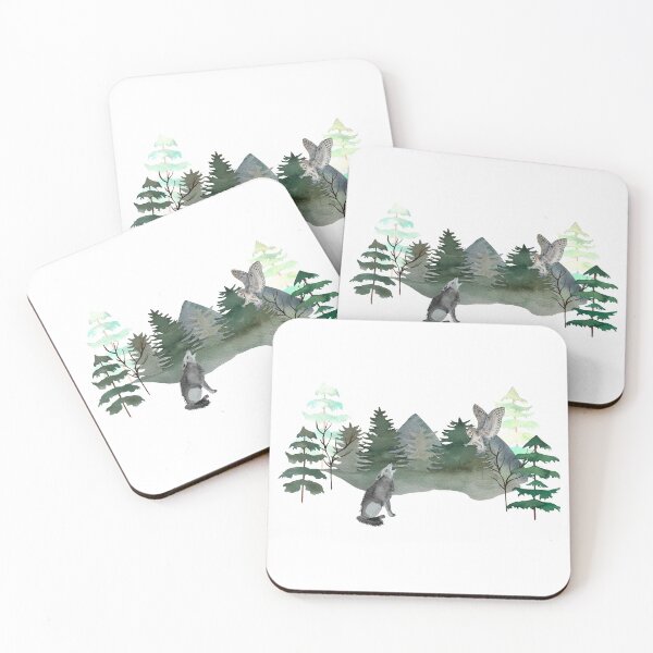 Item preview, Wolf and owl designed and sold by Seoul26.