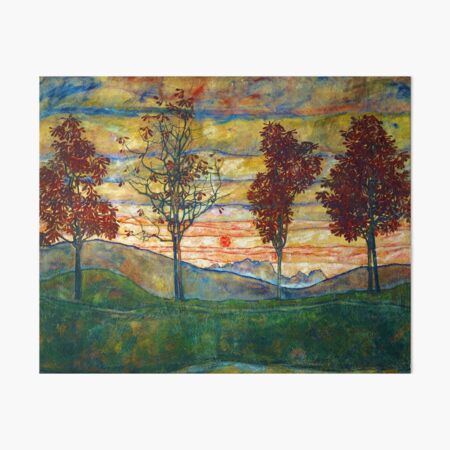 Item preview, Egon Schiele "Four trees", 1917 designed and sold by Alexandra Dahl.