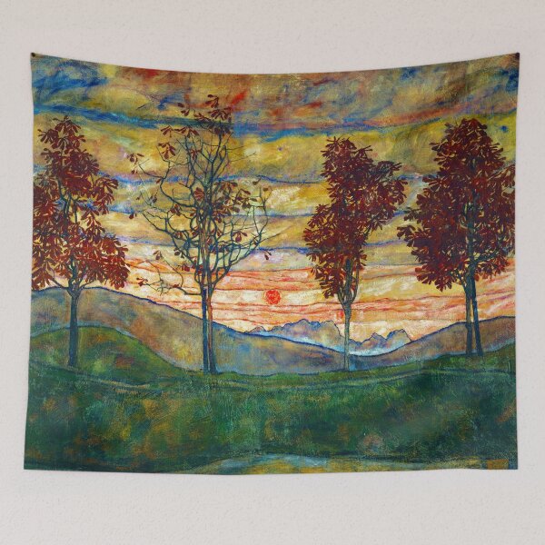 Item preview, Egon Schiele "Four trees", 1917 designed and sold by Alexandra Dahl.