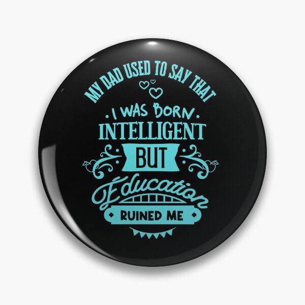 Item preview, I WAS BORN INTELLIGENT designed and sold by TeyMank.