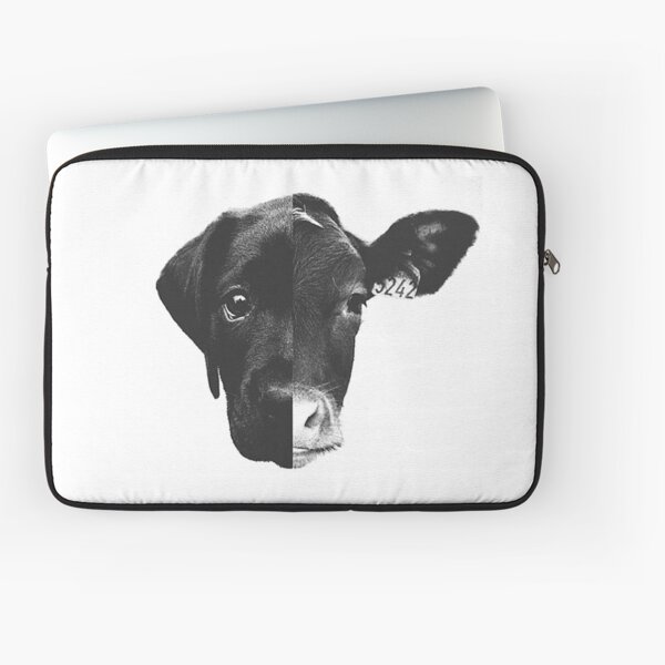 Animal Equality - (Black & White) Laptop Sleeve