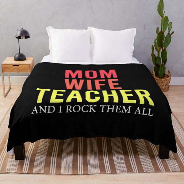 Item preview, Mom Wife Teacher and I Rock Them All designed and sold by AuroraApparel.