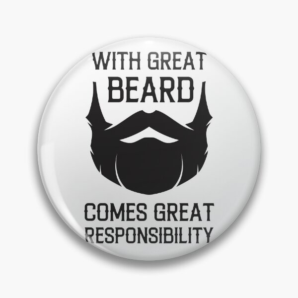 Item preview, With Great Beard Comes Great Responsibility designed and sold by TeeRock.
