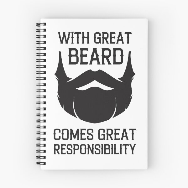 Item preview, With Great Beard Comes Great Responsibility designed and sold by TeeRock.