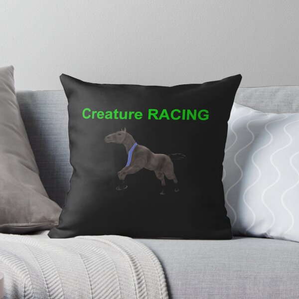 Creature Racing Throw Pillow