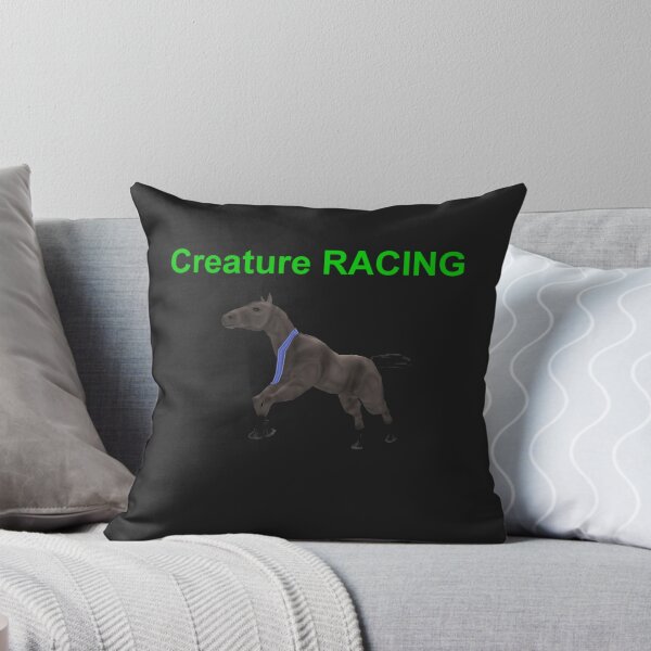 Creature Racing Throw Pillow