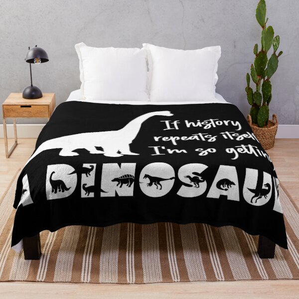 Item preview, If History Repeats Itself Dinosaur Graphic (White) designed and sold by murkyswamp.