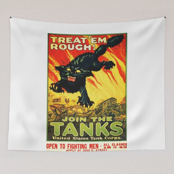 Item preview, Treat &x27;Em Rough! Join The Tanks US Tank Corps Recruitment Advertisement Classic designed and sold by SueRay.