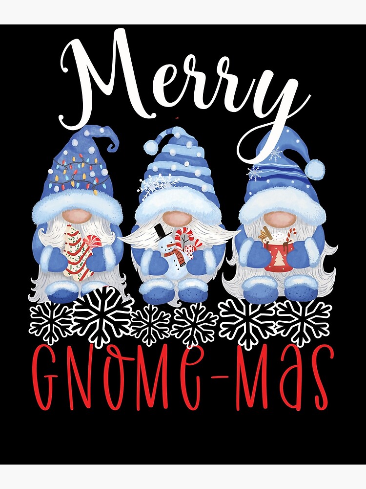 Cute Winter Gnomes - Gnomes Lover - Posters and Art Prints