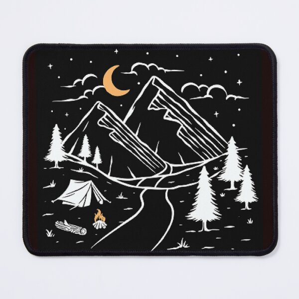 Item preview, Mountain Nightfall Capturing The Moon And Stars -Mountain and Hiking Enthusiast designed and sold by lduke47.