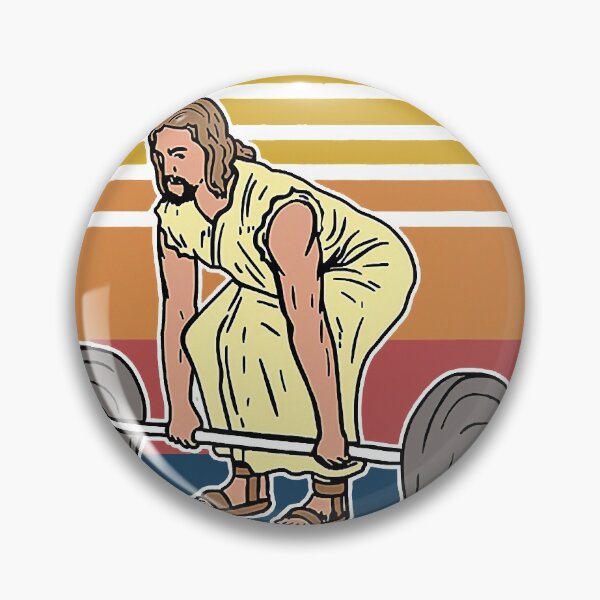 Item preview, Vintage Jesus The Ultimate Deadlifter Funny Workout Gym Retro Edition Gift Classic designed and sold by SueRay.