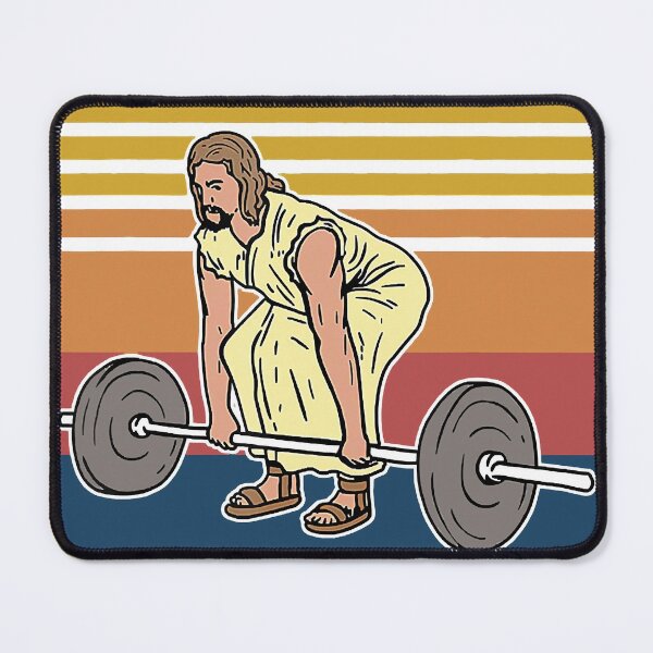 Item preview, Vintage Jesus The Ultimate Deadlifter Funny Workout Gym Retro Edition Gift Classic designed and sold by SueRay.