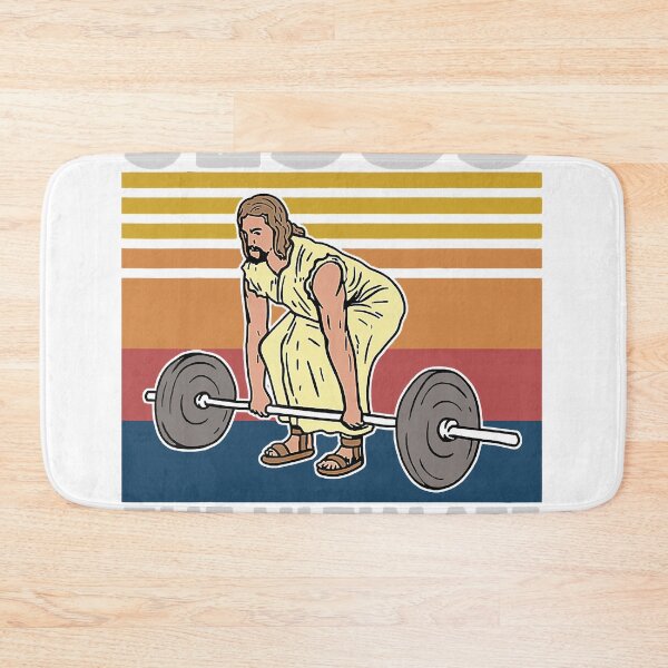Item preview, Vintage Jesus The Ultimate Deadlifter Funny Workout Gym Retro Edition Gift Classic designed and sold by SueRay.