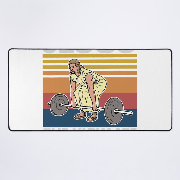 Item preview, Vintage Jesus The Ultimate Deadlifter Funny Workout Gym Retro Edition Gift Classic designed and sold by SueRay.