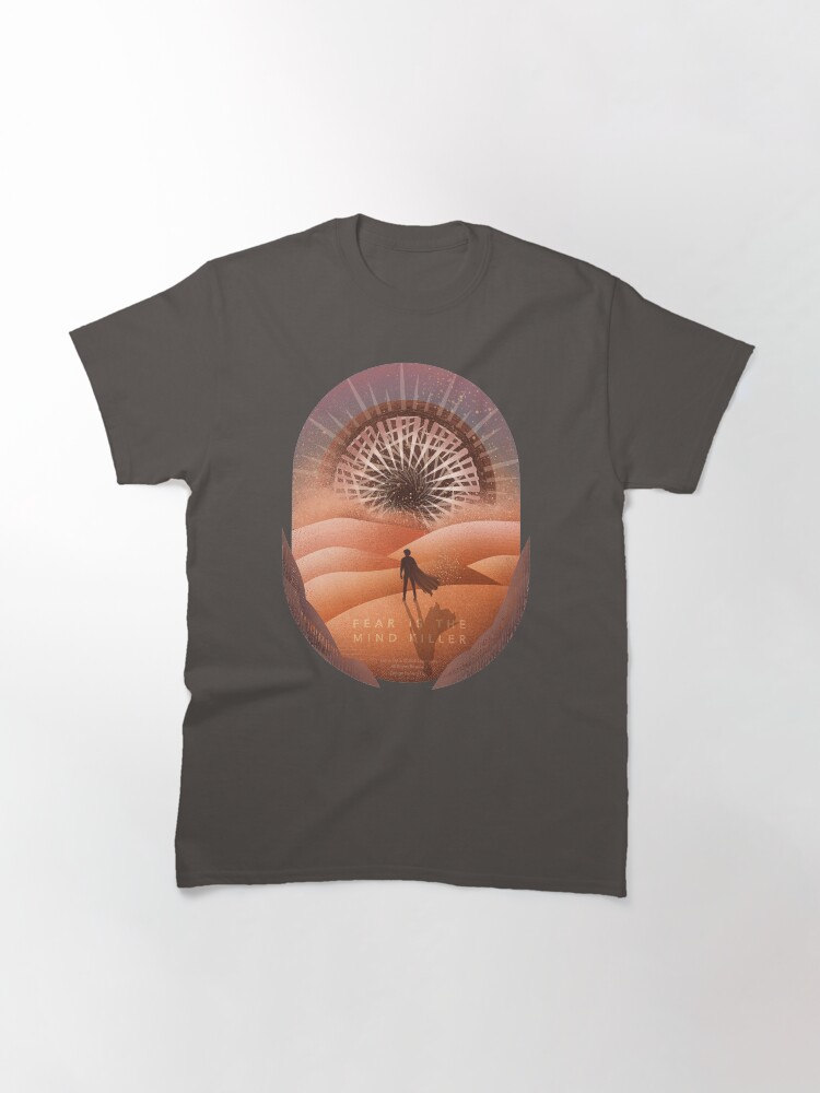 Thumbnail 3 of 7, Classic T-Shirt, Dune / Fear is the mind killer designed and sold by VEROfojt.