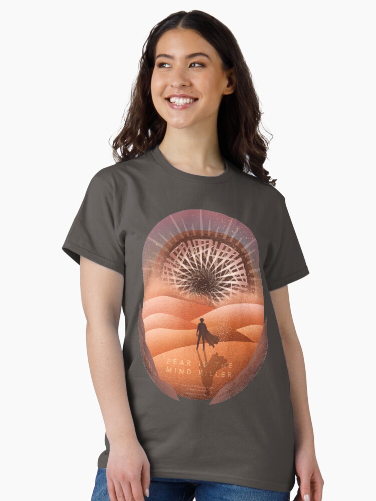 Thumbnail 2 of 7, Classic T-Shirt, Dune / Fear is the mind killer designed and sold by VEROfojt.