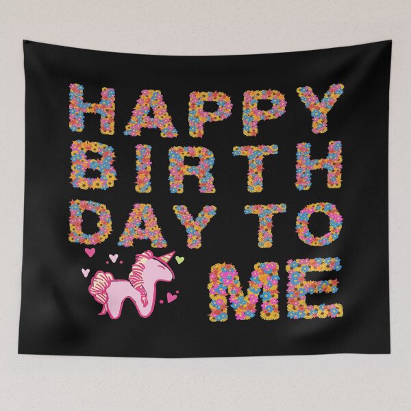 Item preview, Happy Birthday To Me with Unicorn designed and sold by RKMR.