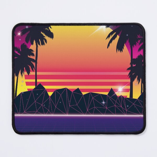 Item preview, Flaming Sunset 80s Synthwave designed and sold by MaiZephyr.