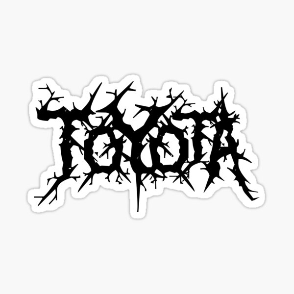Aperçu de l'œuvre Logo de style Death Metal de Toyota créée et vendue par FlatSixGraphics.