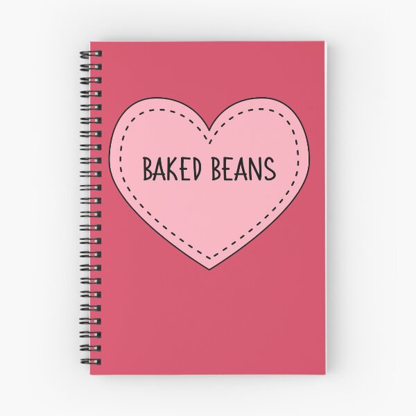 Item preview, Baked Beans Cute Pink Heart Stitches British Food designed and sold by cashewdays.