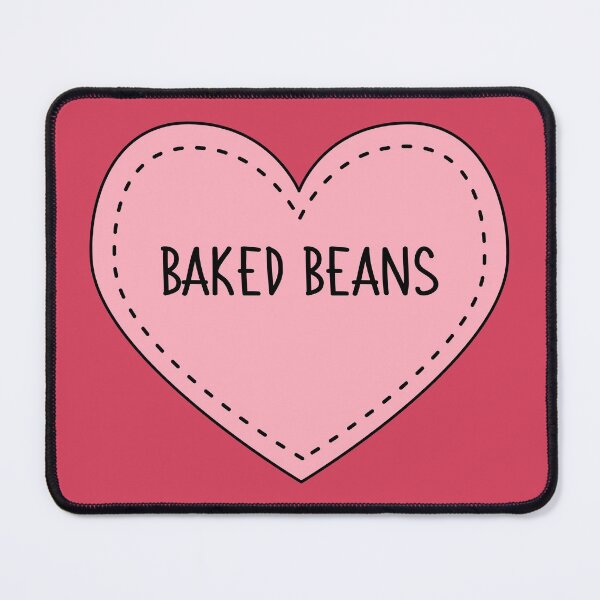 Item preview, Baked Beans Cute Pink Heart Stitches British Food designed and sold by cashewdays.