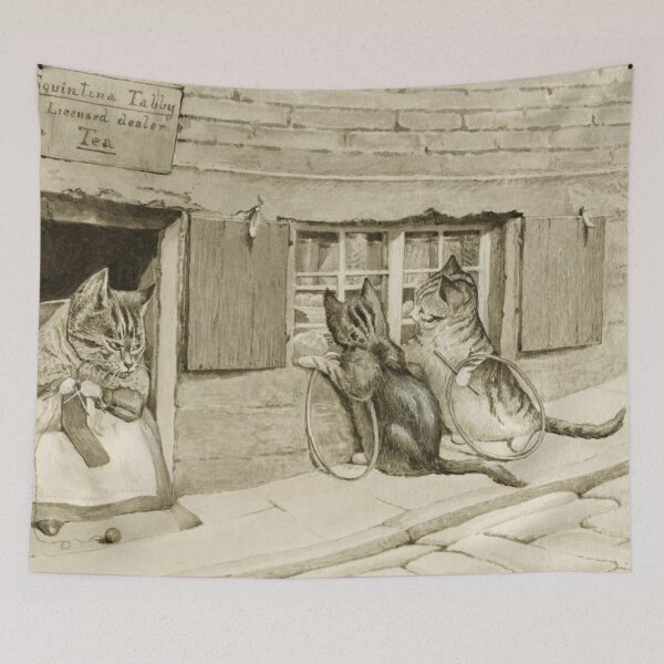 Item preview, Beatrix Potter Vintage Cat Illustration  designed and sold by Pinkmagenta.