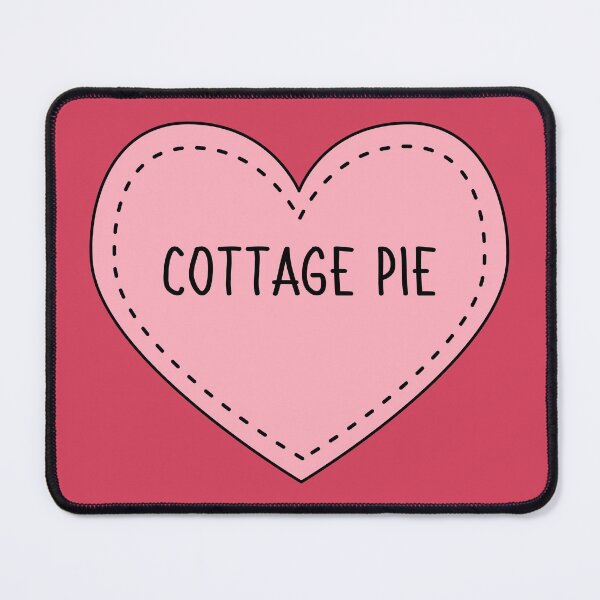 Item preview, Cottage Pie Cute Pink Heart Stitches British Food designed and sold by cashewdays.