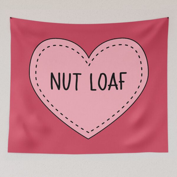 Item preview, Nut Loaf Cute Pink Heart Stitches British Food designed and sold by cashewdays.