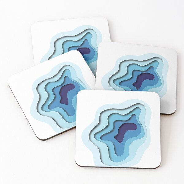 Item preview, Paper Cutout Effect Blue designed and sold by MaddysGraphics.
