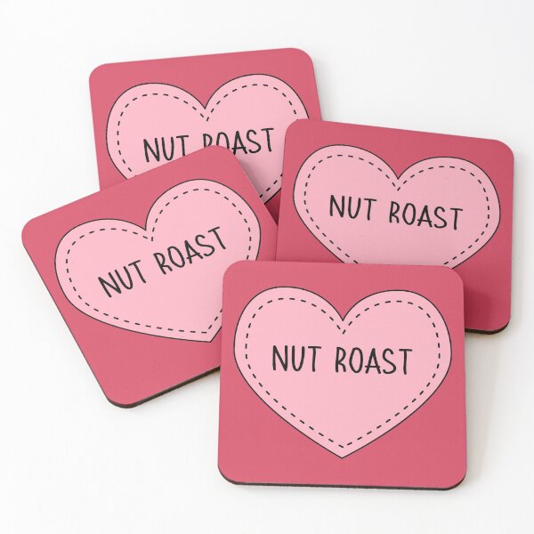 Item preview, Nut Roast Cute Pink Heart Stitches British Food designed and sold by cashewdays.