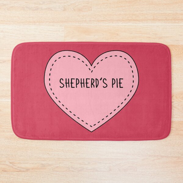 Item preview, Shepherd's Pie Cute Pink Heart Stitches British Food designed and sold by cashewdays.