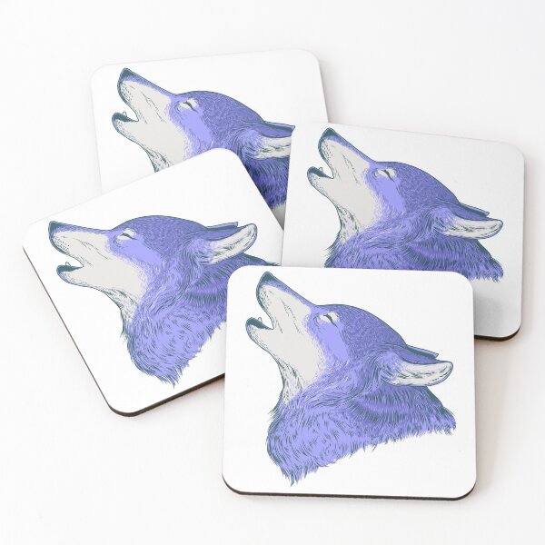 Item preview, Siberian Huskey Illustration Blue Colours designed and sold by workdivision.