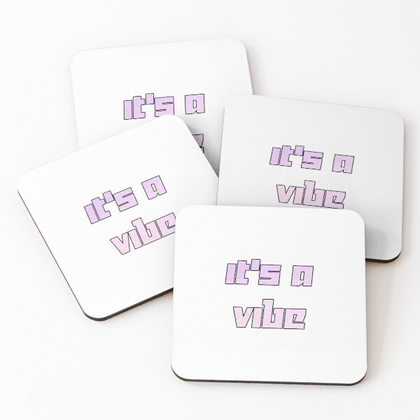 Item preview, It's a Vibe. Pink Background -  Quote Inspiration designed and sold by sticker-vault.