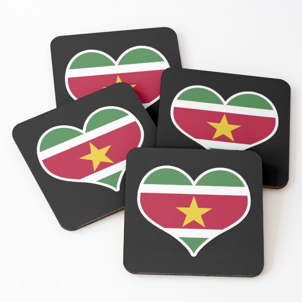 Item preview, Suriname Flag Heart designed and sold by PKHalford.
