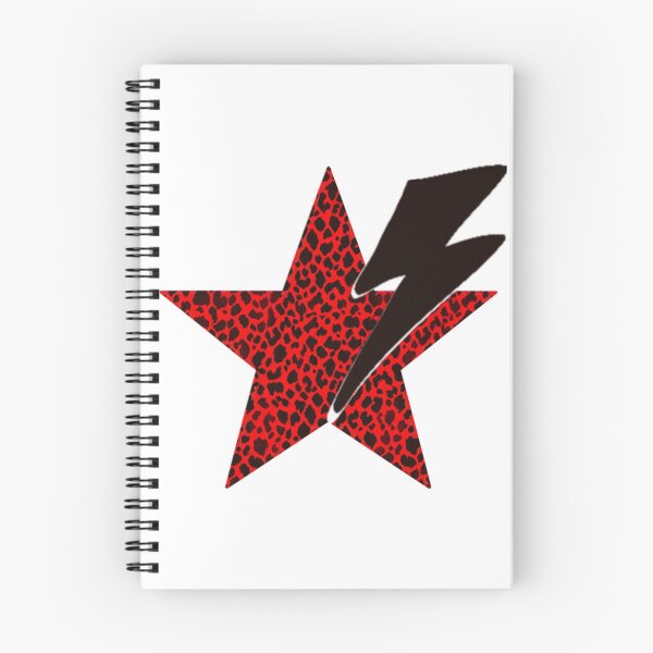 Item preview, Animal Print Red Star and Bolt  designed and sold by LanziShop.