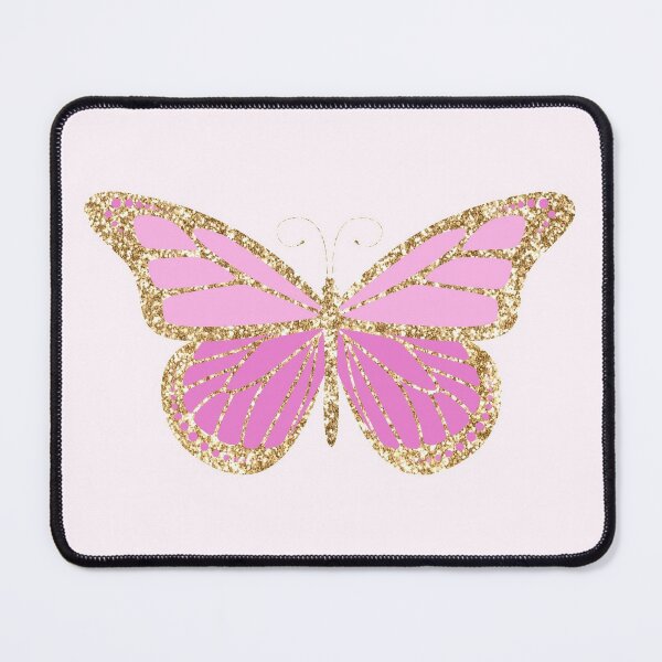 Butterfly Pink Gold Glitter Sparkles Art Board Print for Sale by Simplyy  Unique