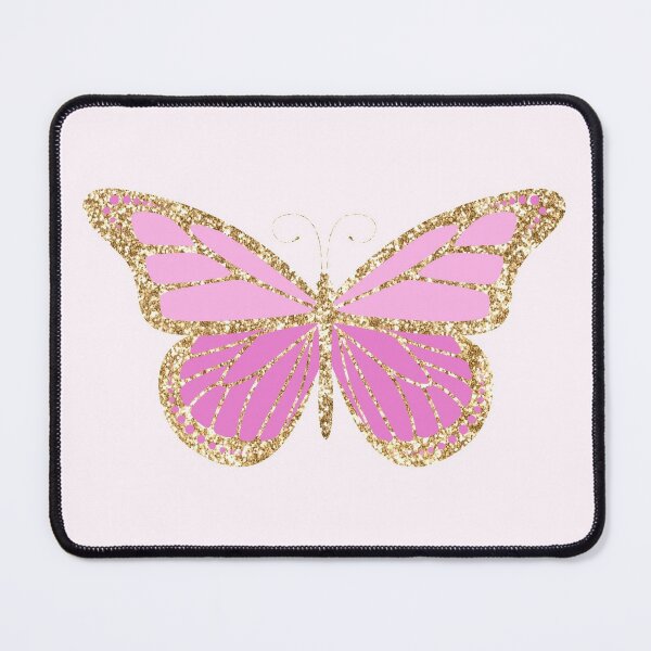 Fabric Pink Gold Butterflies – Glitter Girl Supply