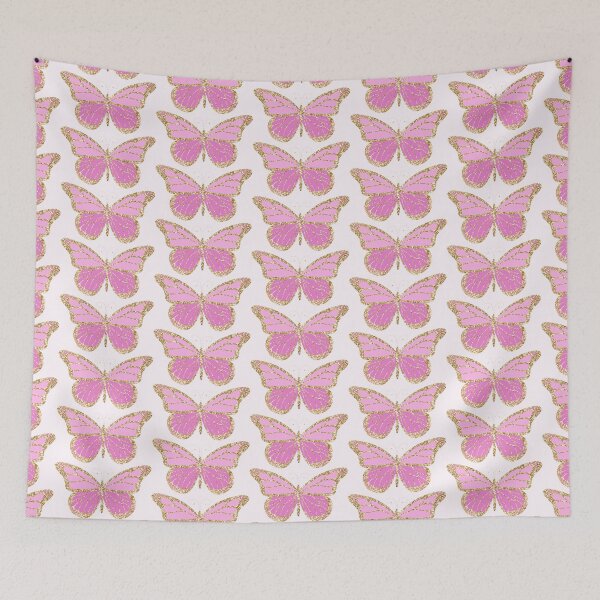 Item preview, Butterfly Pink Gold Glitter Sparkles designed and sold by Simplyy  Unique.