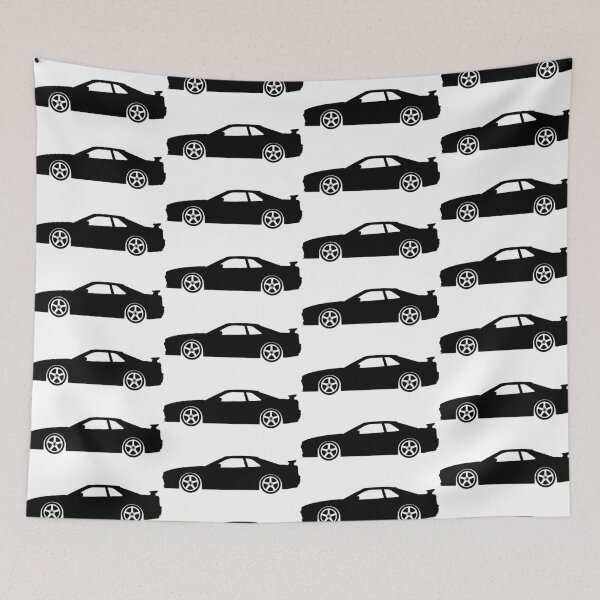 Item preview, Nissan Skyline R34 Silhouette Car Black JDM designed and sold by sticker-vault.