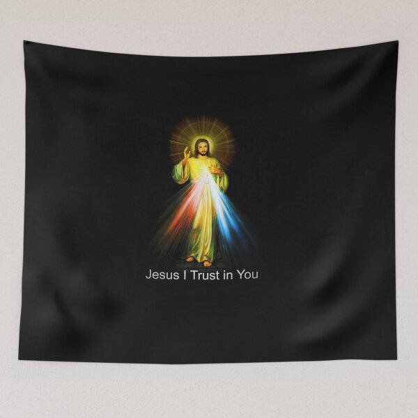 Item preview, Jesus Divine Mercy I Trust in You Sacred Heart Catholic  designed and sold by hispanicworld.